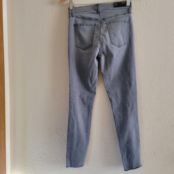 J Brand, Alana High Rise Cropped Provocateur Destruct Gray Skinny Jeans, Size 25 - Picture 8 of 12
